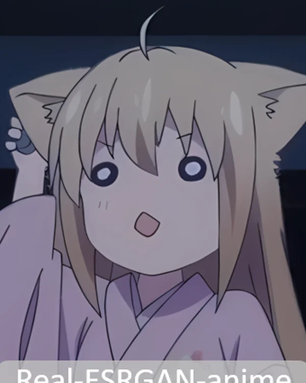 Real-ESRGAN Anime 6B 공식 확대 비교 예시