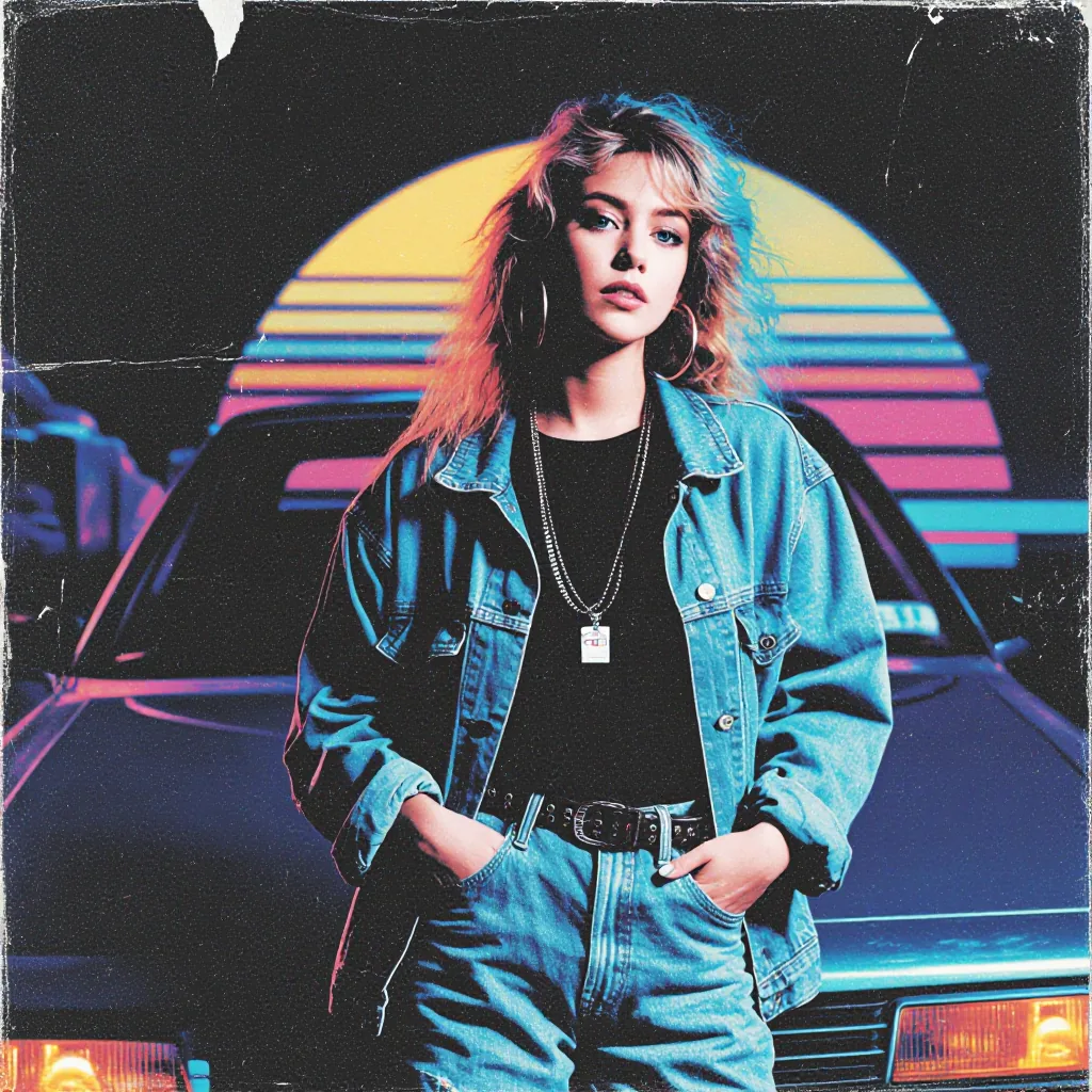 Retro 80s Vaporwave 제작자 예시 6