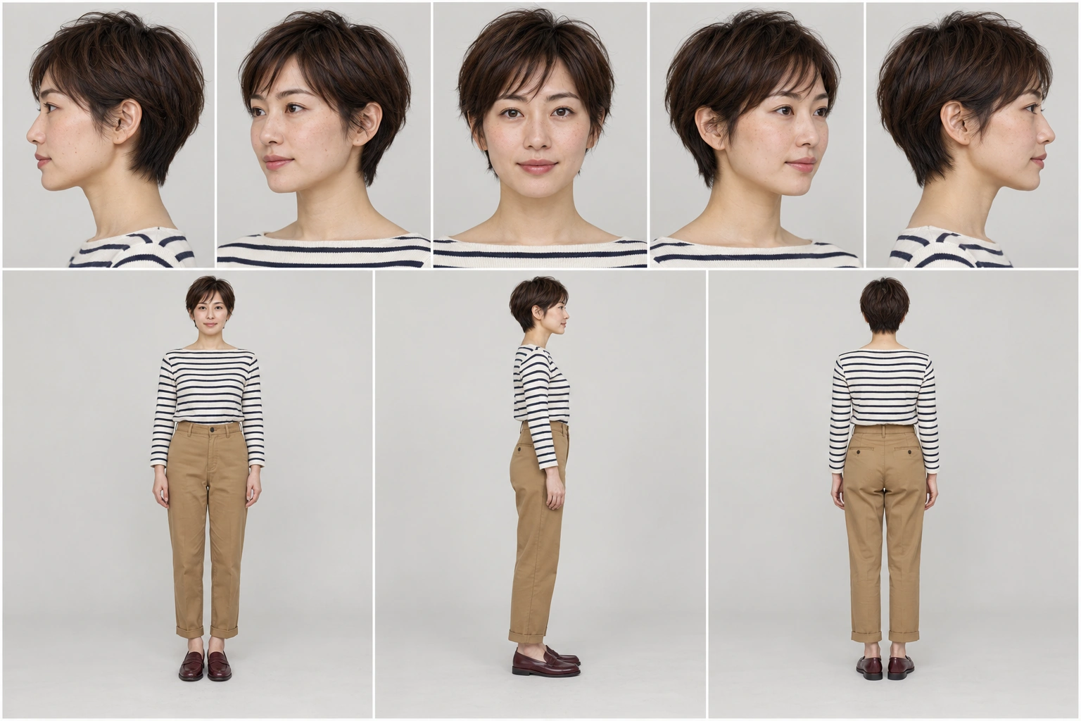 하루 · 프렌치 보이시 8컷 시트
