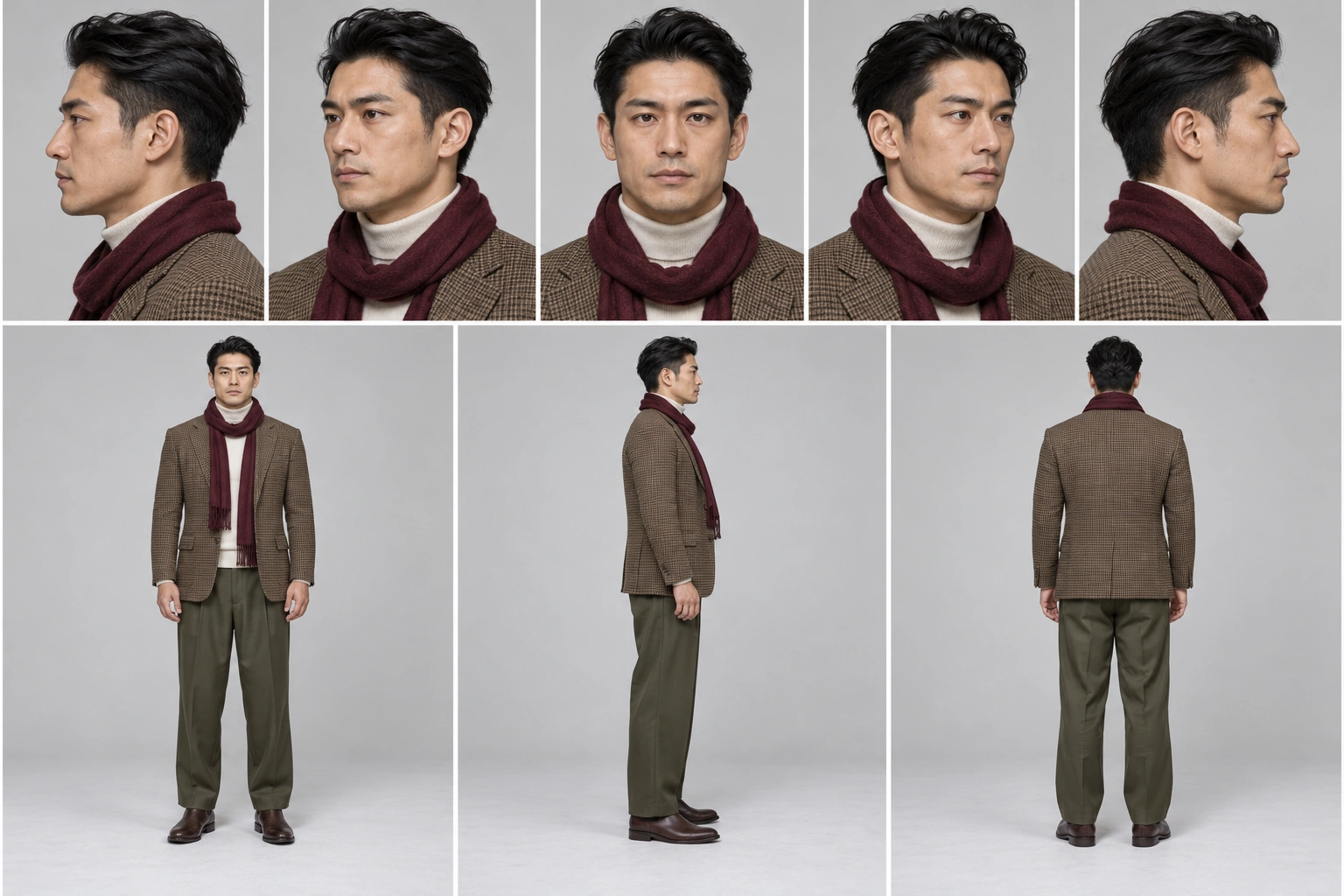 료 · 체크 앤 스카프 sheet