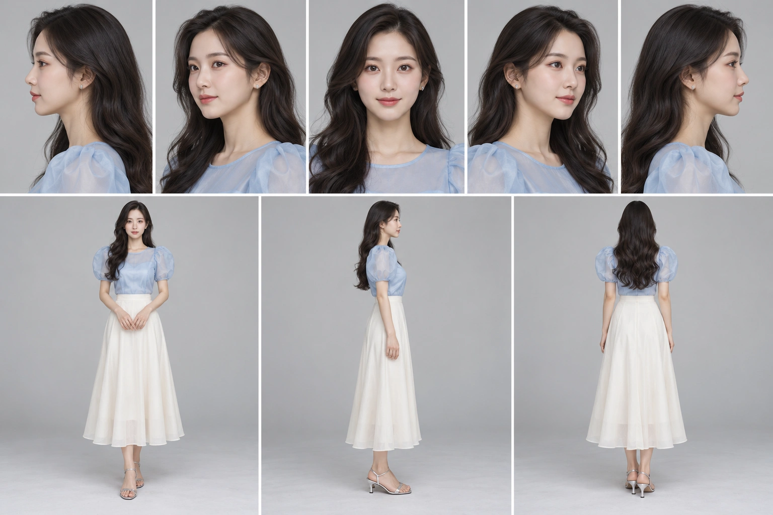 예원 · 블루 오간자 sheet