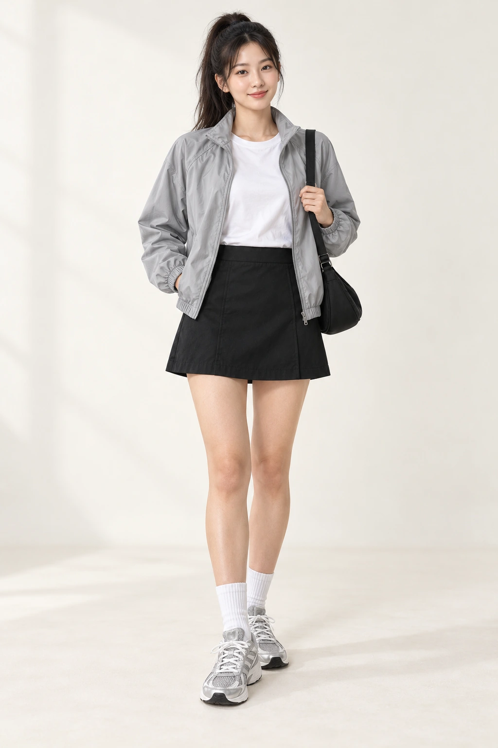 실버 스포트 모델 착용 컷