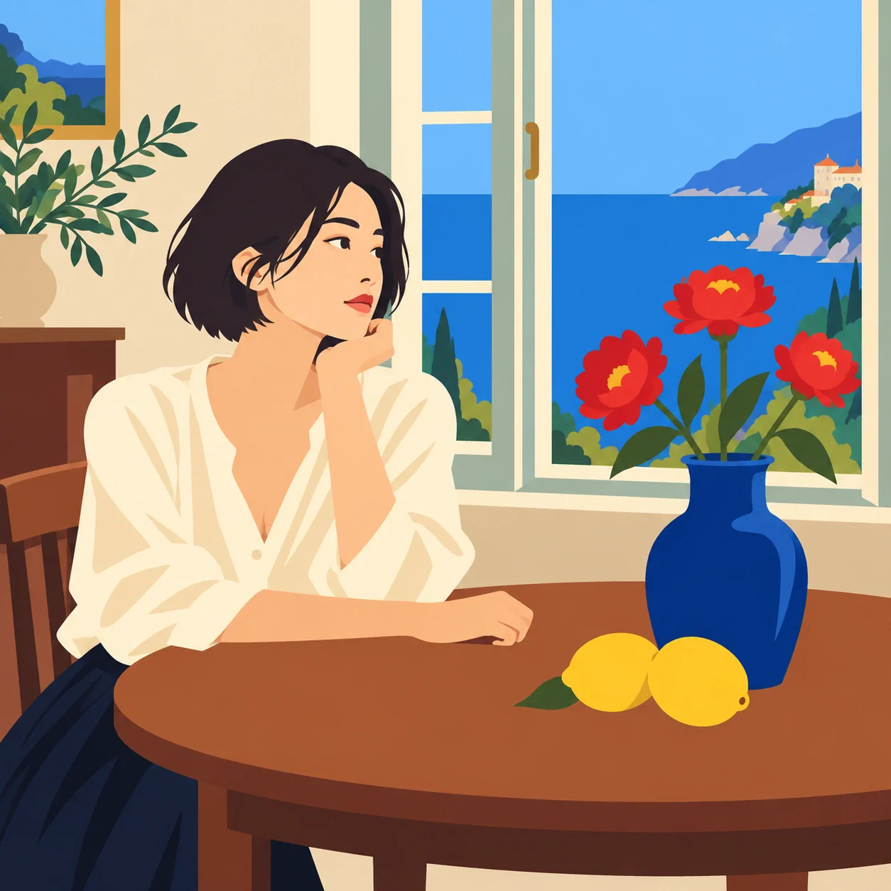 플랫 일러스트
