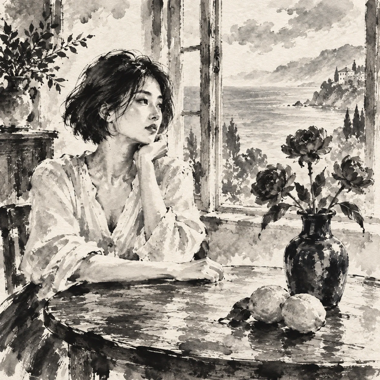 수묵화