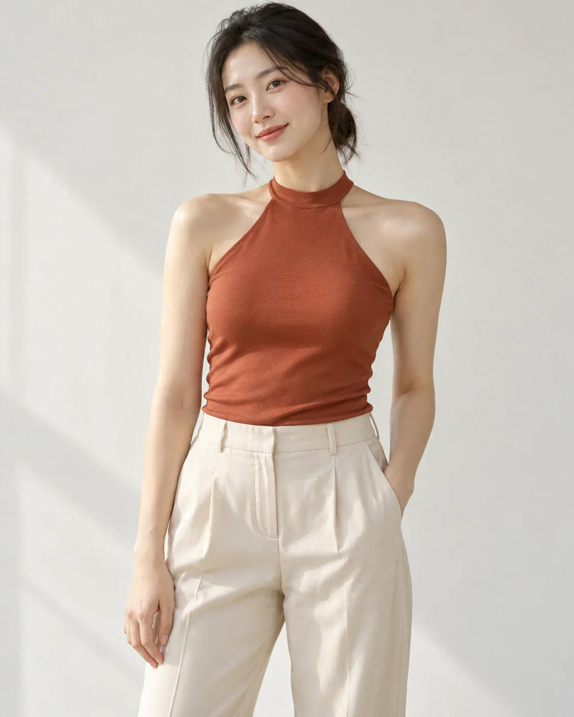홀터넥 탑