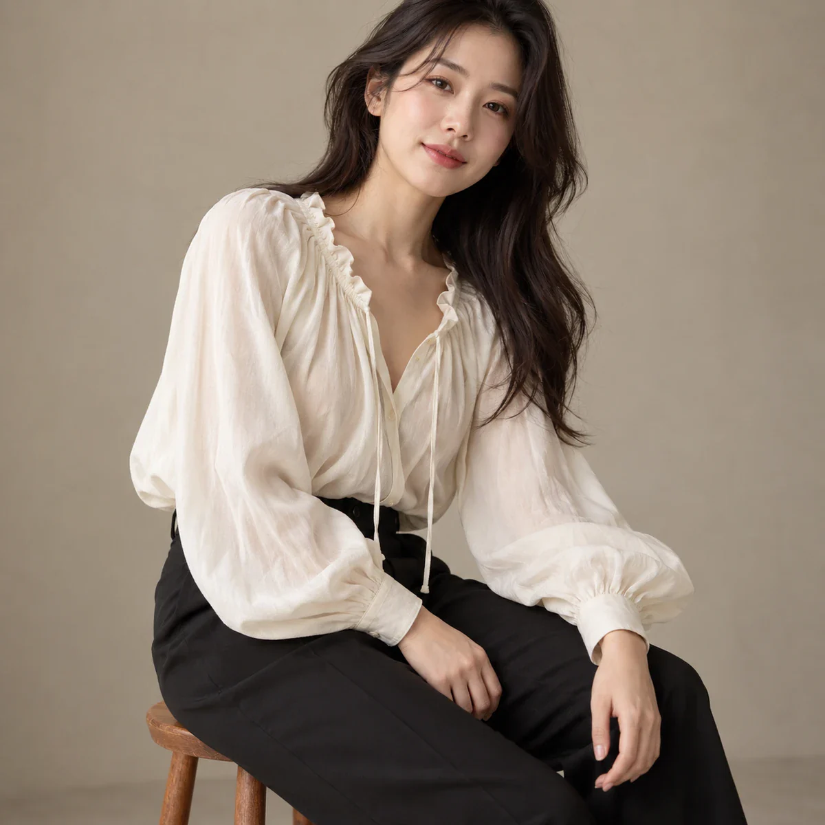 포엣 블라우스