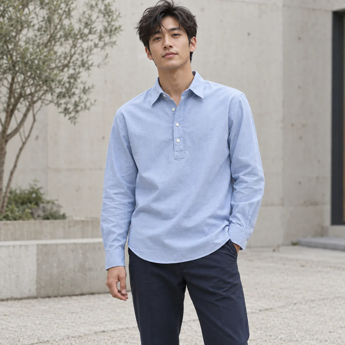 팝오버 셔츠