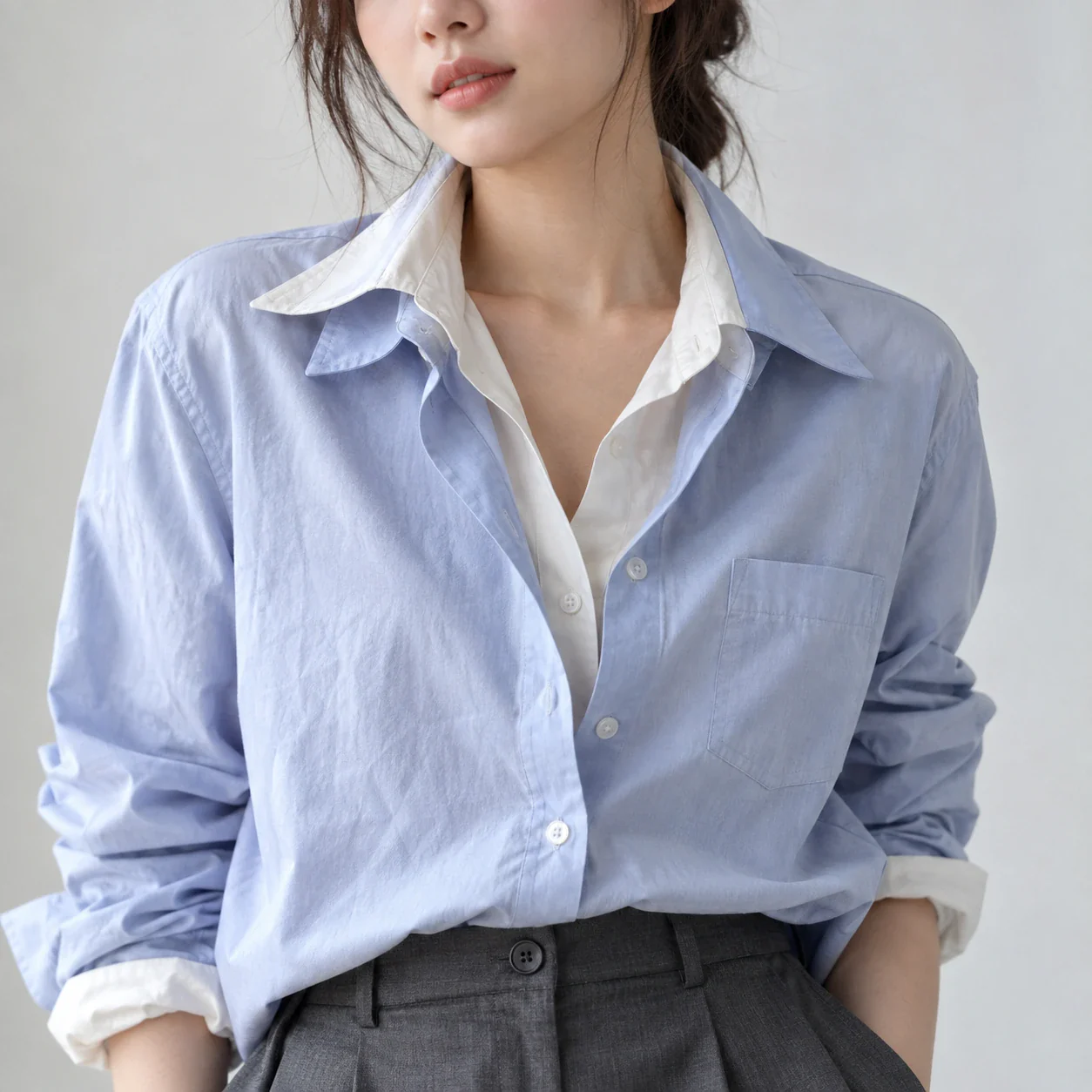 이중 칼라 레이어링