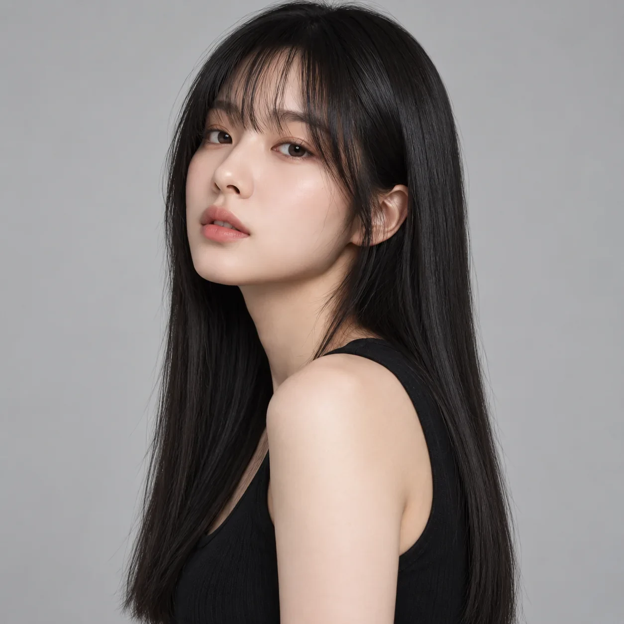 생머리