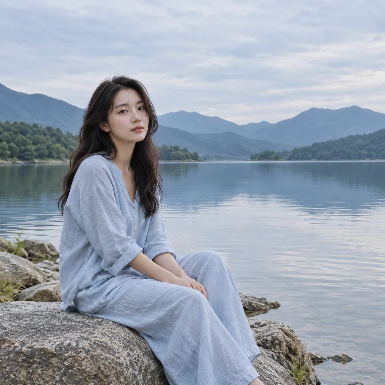 차분한