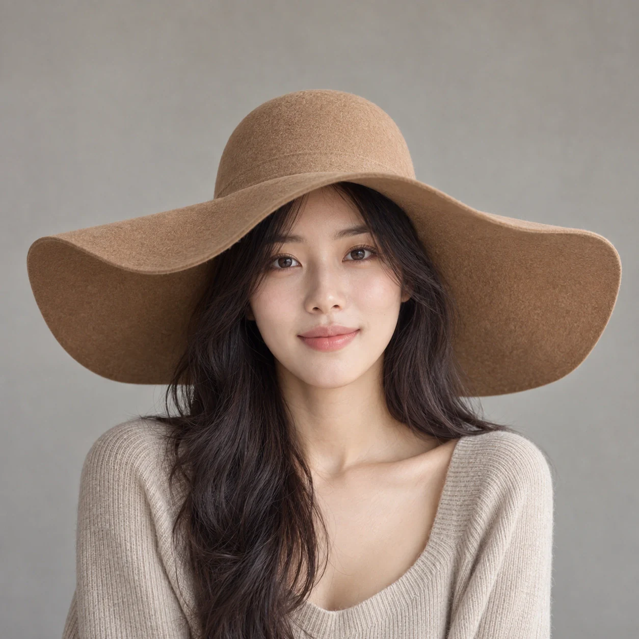 와이드브림 플로피 햇