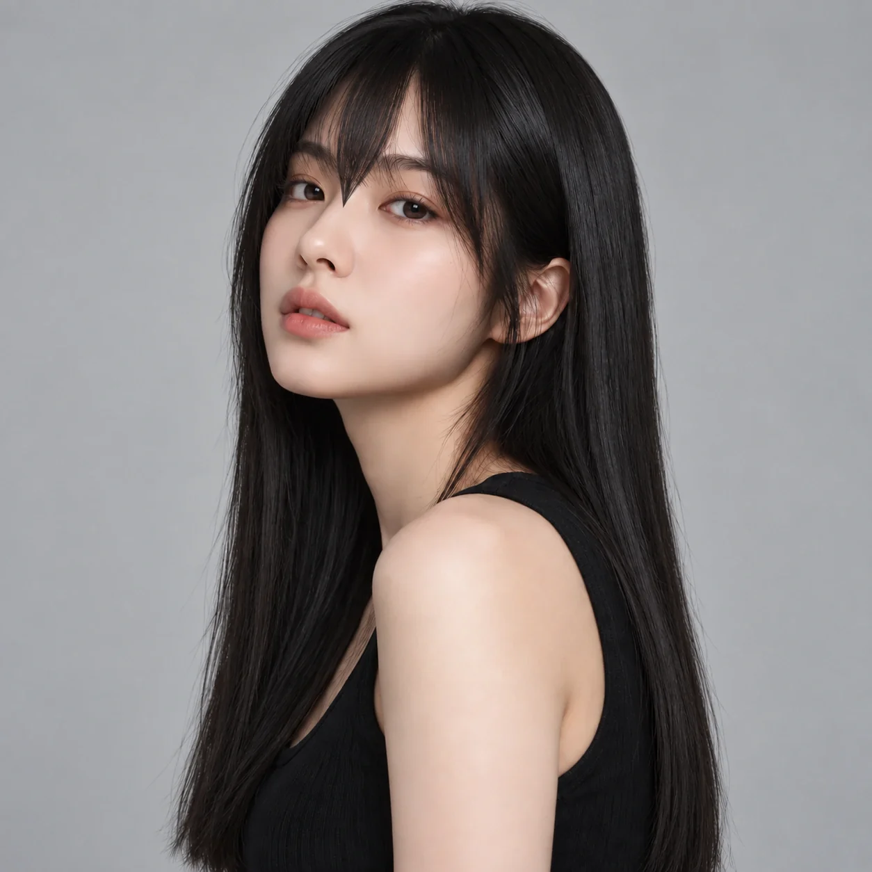V자 앞머리