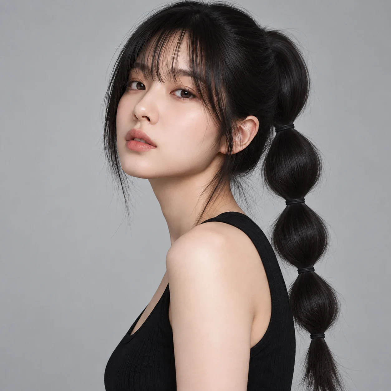 버블 포니테일